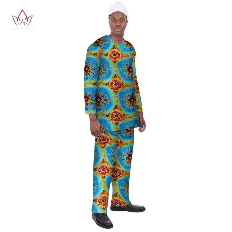 

Индивидуальная африканская одежда, комплект мужских брюк и топов, воск в африканском стиле, брюки с коротким рукавом + футболка, телефон 6XL ...