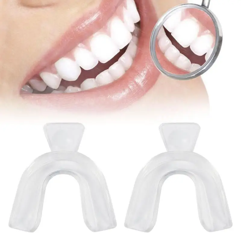 2Pcs Teeth Whitening Tray Mouthguard Bleaching Oral Hygiene Mouth Guard Thermoforming Boil Bite Care Tool | Красота и здоровье
