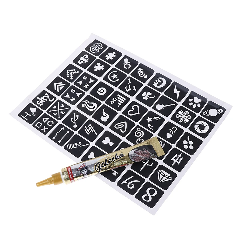 1 шт. черный цвет индийская хна паста конус красота мехенди для женщин палец крем