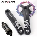 BUCKLOS 104bcd велосипед коленчатый Набор 30T 32T 34T 36T 38T шатун для горного велосипеда 170 мм квадратное отверстие Кривошип с нижним кронштейном MTB часть