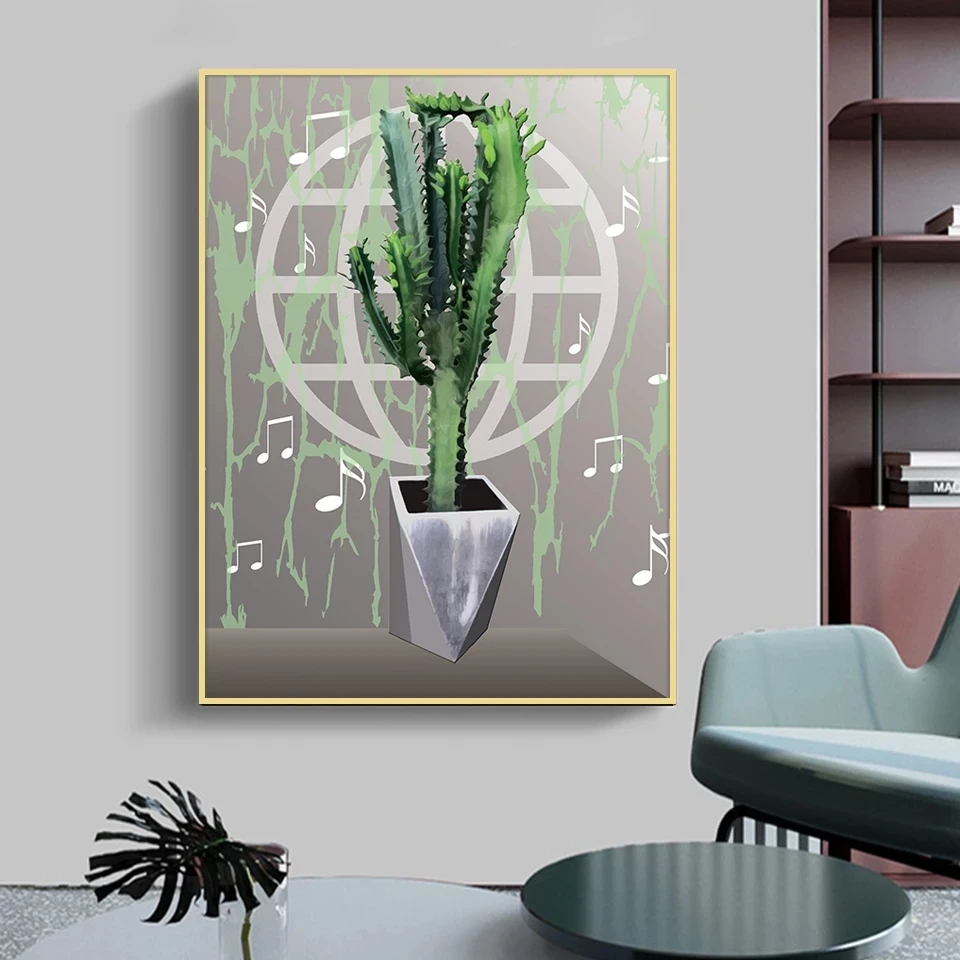 

5D Daimond painting cactus 3D Cross stitch Full Round Rhinestones picture Embroidery diamand Painting flowers home decor BY1018