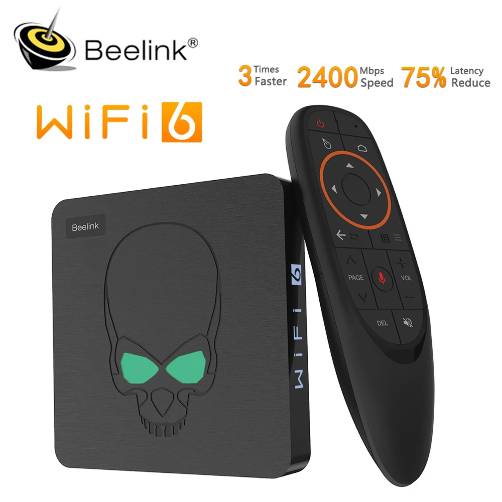 Beelink GT King WI FI 6 Box Android 9 0 Tv DDR4 4 Гб 64 1000M LAN Смарт Neo 5 8G двойной 4K Media Player Vs king