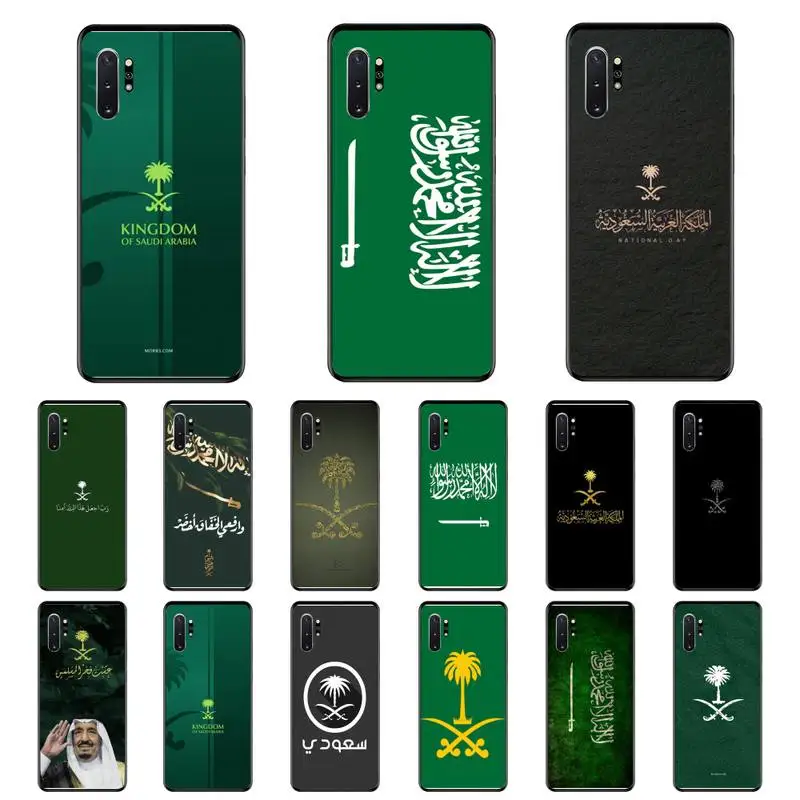

Чехол для телефона с флагом Саудовской Аравии для Samsung Note 7 8 9 20 Note 10 Pro lite 20ultra M20 M10