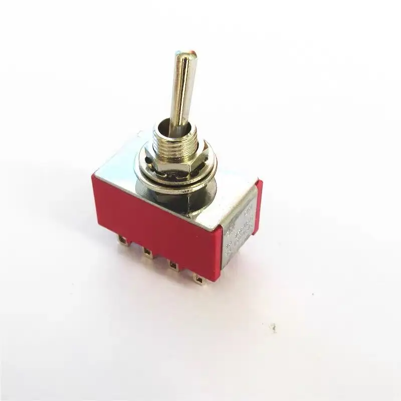 MTS-402 Red AC 250V 2A 125V 5A 12Pins 2Position 4PDT ON/ON Switch Mayitr Electrical Supplies Durable Mini MTS402 Toggle | Обустройство