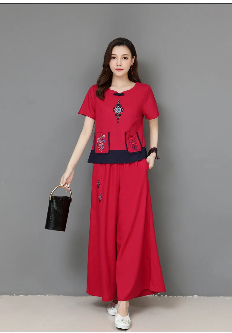 Китайское платье Cheongsam льняное женское традиционное китайское стильное платье Cheongsam женское платье с коротким рукавом Qipao платье с национальным принтом