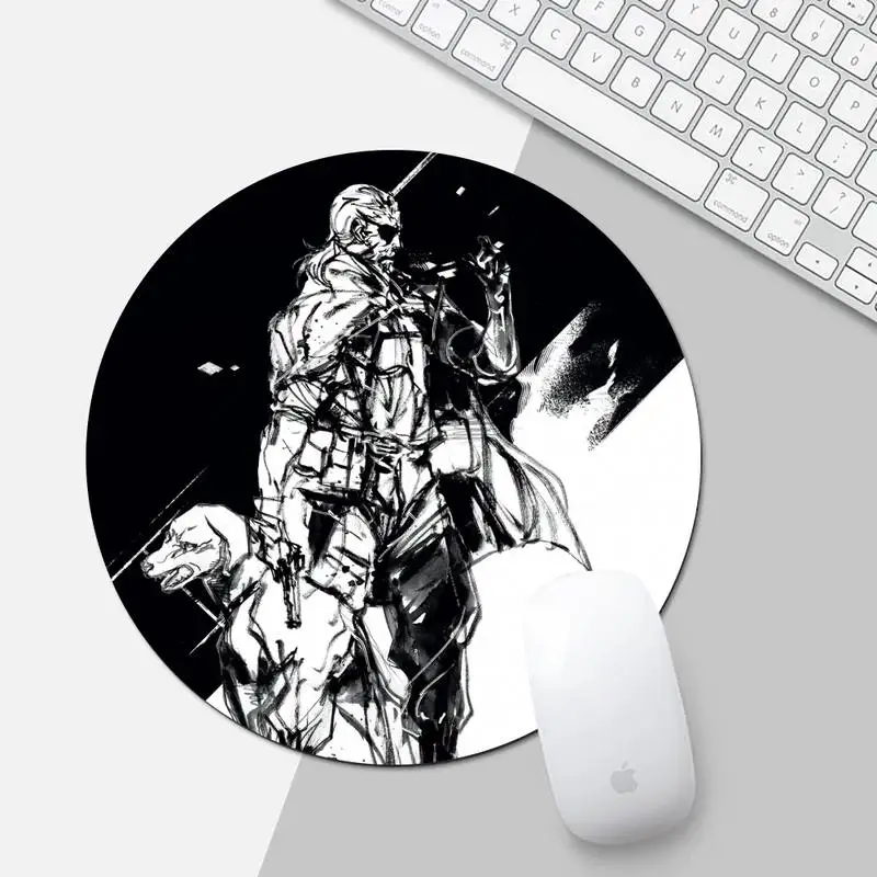 

Metal gear solid Rubber PC Gaming Desk Table Protect Game Office Work Round Mouse Mat pad XL Non-slip Laptop Cushion
