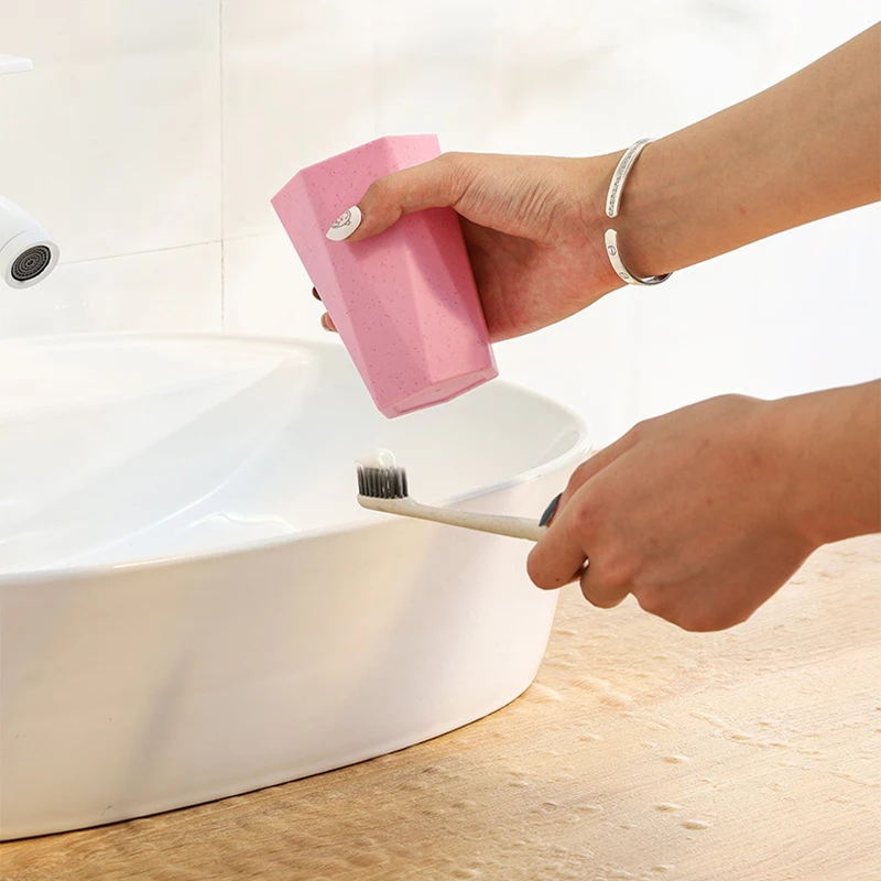 Экологичная креативная чашка для зубной щетки чистки рта бытовой пары