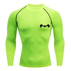 Мужская футболка для бега, Спортивная футболка для спортзала, бега, мужские компрессионные рубашки, облегающая спортивная одежда Rashguard, мужская спортивная одежда для велоспорта, тренировок, борьбы, MMA