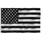 3x5 футов, черный, белый американский флаг, яркий цвет, устойчивый к УФ выцветанию, Холщовый заголовок, двойная сшитая флагами из полиэстера США