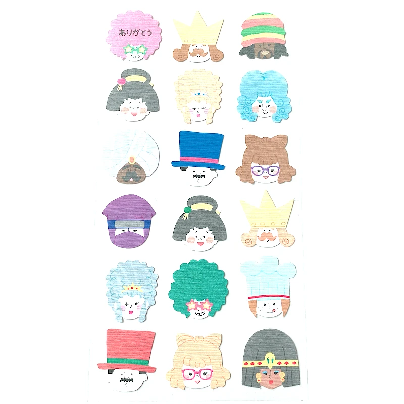 

Creative Kawaii Anime Figures Cute Paper Sticker Sheet