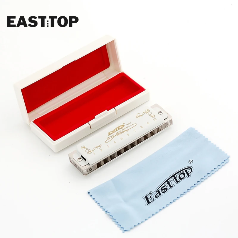 EASTTOP new harp полуклапаны diatonic T008LS Блюз белые цвета чехлы 13 оттенков | Спорт и