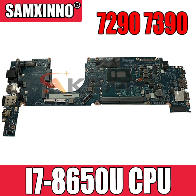 

100% рабочая для Dell Latitude 7290 7390 материнская плата 0MXW44 CN-0MXW44 DAZ20 LA-F312P материнская плата SR3L8 I7-8650U Проверка прошла успешно