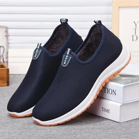 winter mens loafers for men shoes fur warm ankle boots slip on comfortable anti slip sneakers botas hombre winter cotton shoes