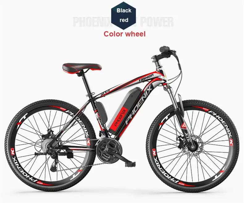 Электрический горный велосипед 36 в 250 Вт двухколесный электрический с двойным