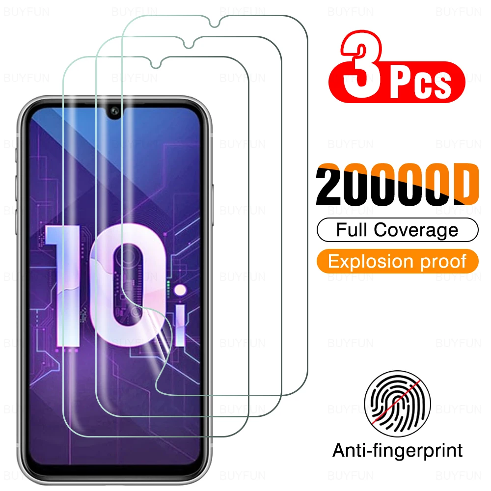 

Гидрогелевая пленка с полным покрытием для Huawei Honor 10i 10 Lite 6,21 дюйма, защитная пленка для экрана 10 i 10 Lite, HRY LX1T, не стекло, 3 шт.