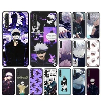 satoru gojo jujutsu kaisen anime phone case for huawei y6 2018 y7prime2019 funda case for y8p y9 2019 capa