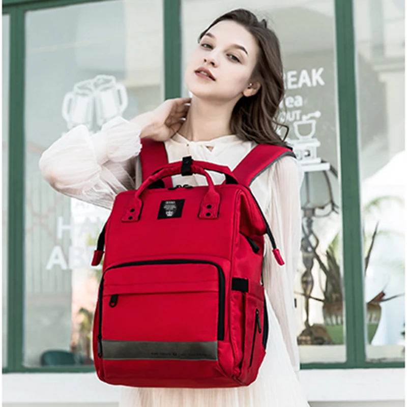 Модная сумка для мам рюкзак детской коляски многофункциональная большая емкость