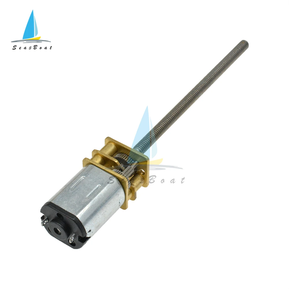Мини двигатель с редуктором DC 3 В/6 в/12 В Φ M3 * 55 мм 15/30/60/100/150/200/300/500/600/800/1000