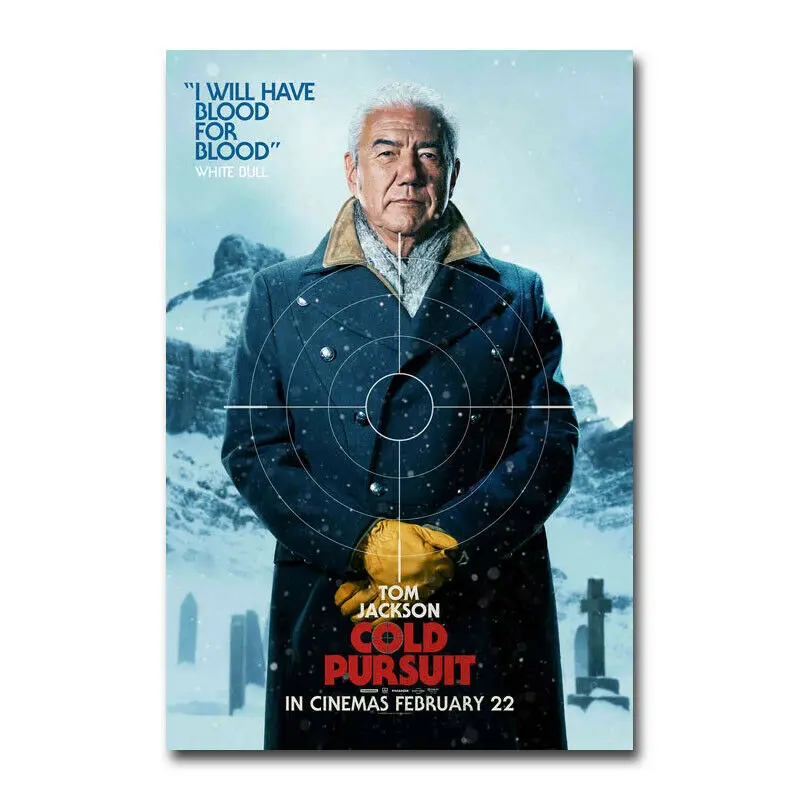 Холодное преследование горячий фильм 4 наклейки на стену Шелковый плакат