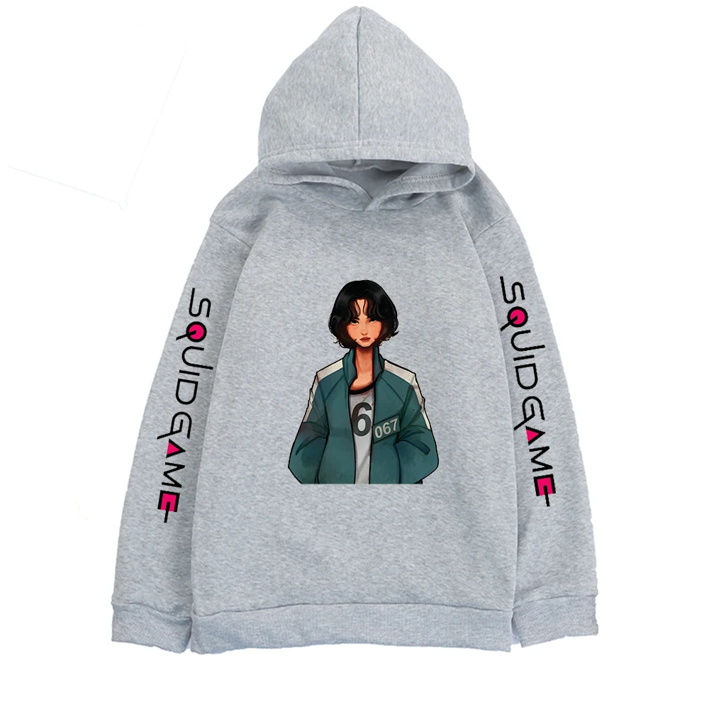 

Новые детские толстовки с капюшоном, одежда для девочек, 10-12 лет, новинка, игра, Каламар, толстовки, рождественские пуловеры