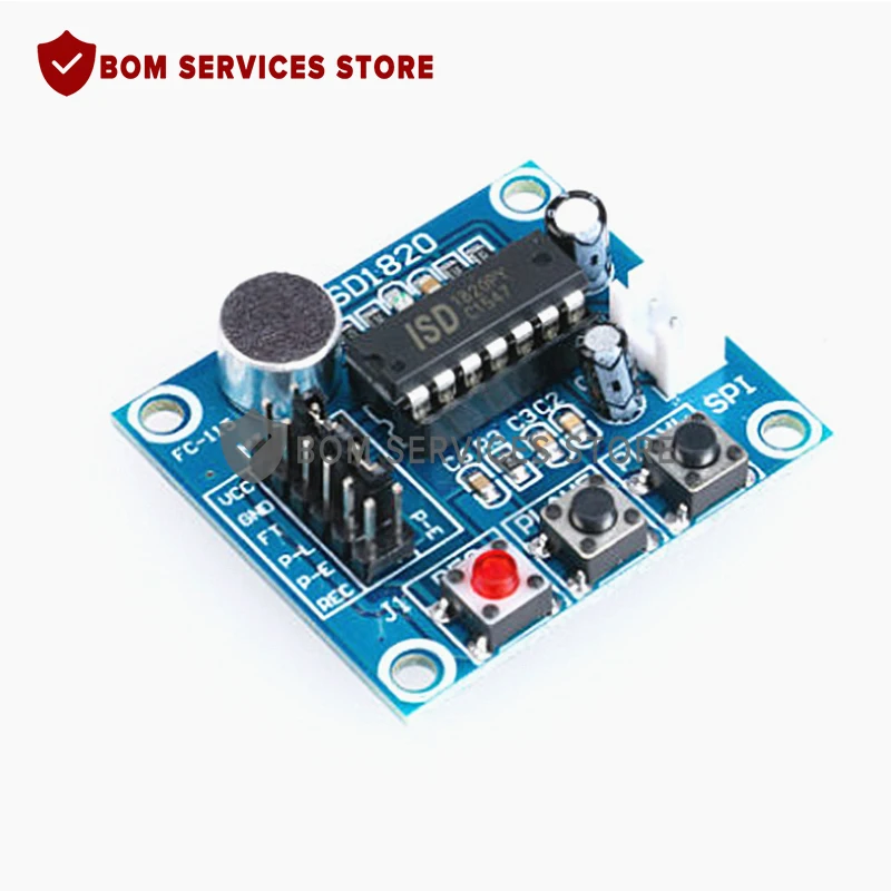 Новый SD1820 запись и голосовой модуль воспроизведение Плата с микрофоном для