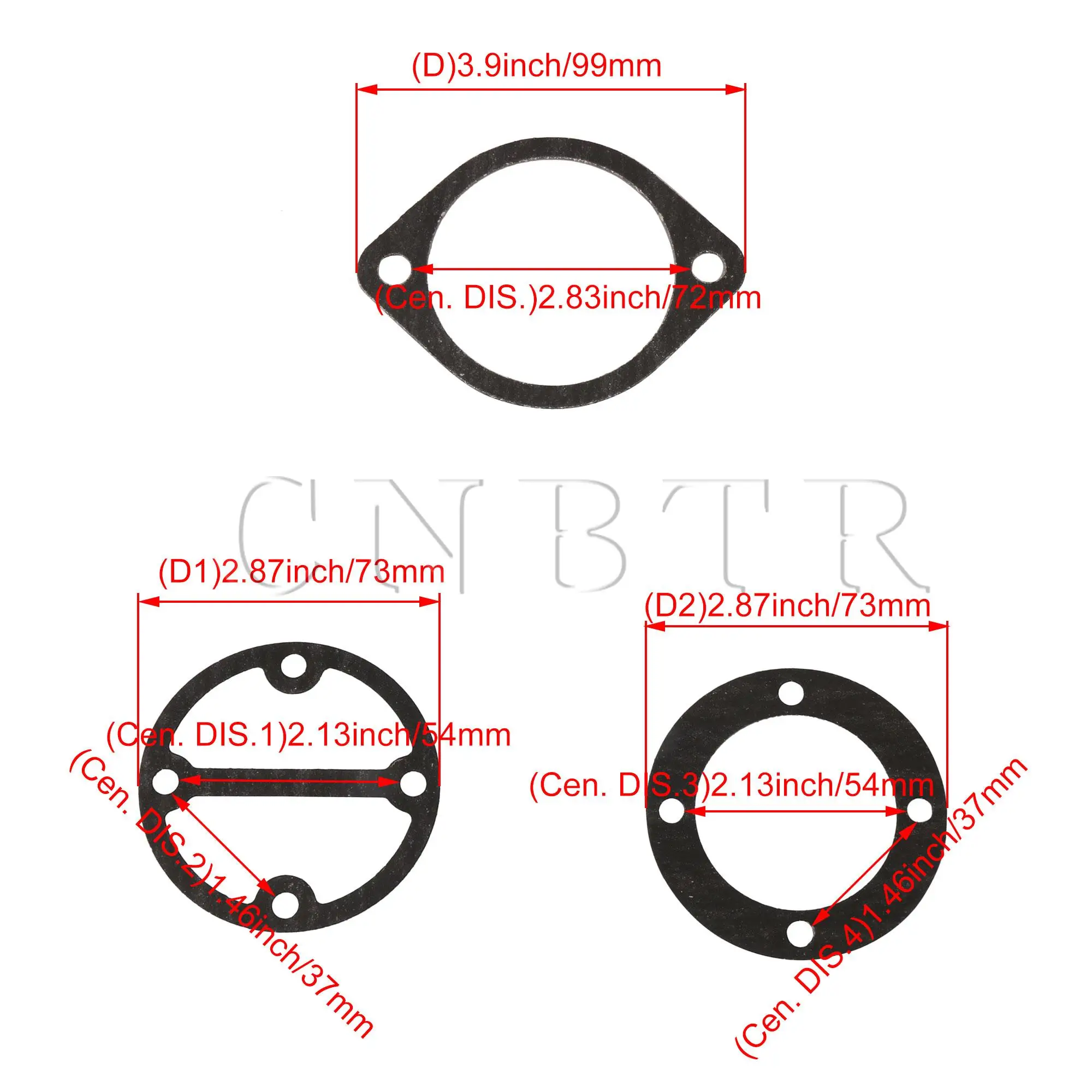 

CNBTR Black Compressor Inlet Performance Gasket for Air Compressor Accessories