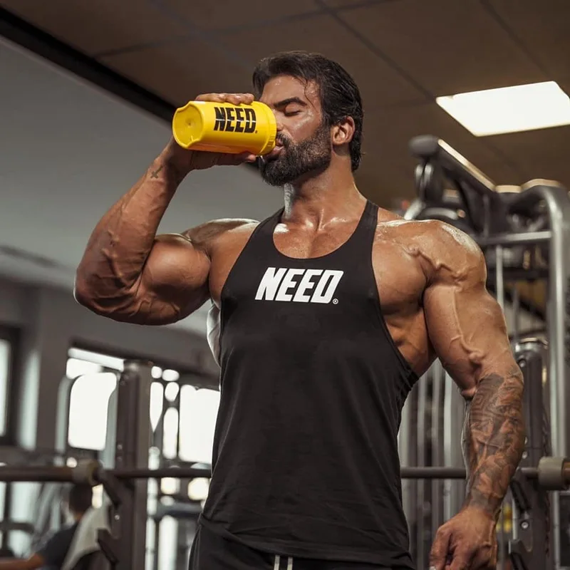 Мужская майка I-образной формы майки рубашка для тренажерного зала одежда