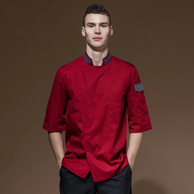 

Unisex Kitchen Bakery Chef Uniform Short Sleeve New Wholesale Chef Restaurant Uniform Breathable Workwear Chef Jackets & Apron