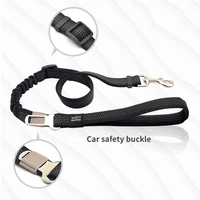 dog car belt seat safety leash pet adjustable car elastic leads with buckle 2in1 reflective nylon for small medium large dogs
