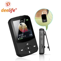 deelife mini mp3 music player running lossless portable sport with clip fm radio bluetooth hd recording recorder e book