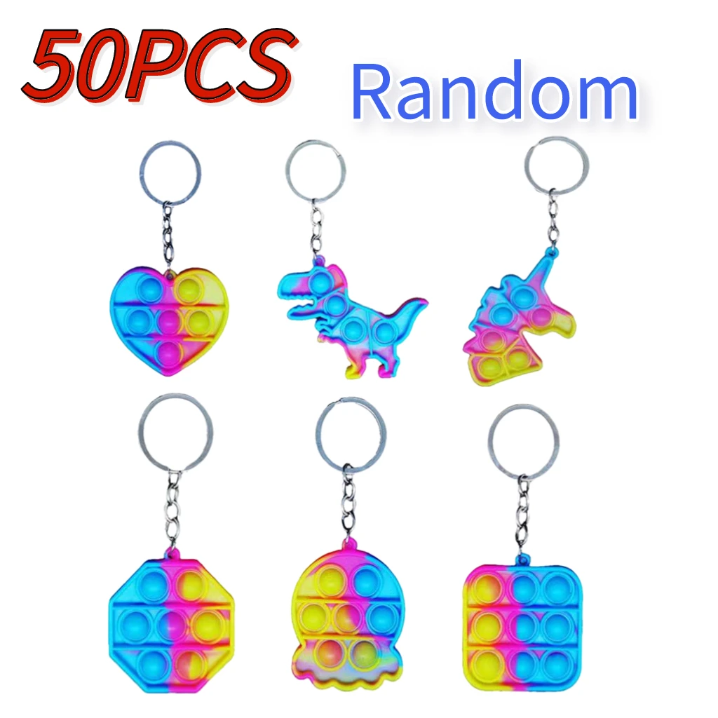50 шт. брелок игрушки-Антистресс игрушка для взрослых и детей забавные
