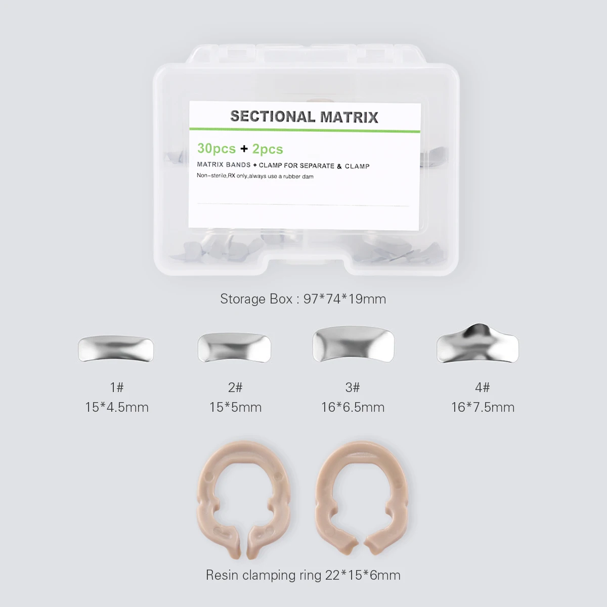 Новейшие Стоматологические секционные Контурные металлические матрицы