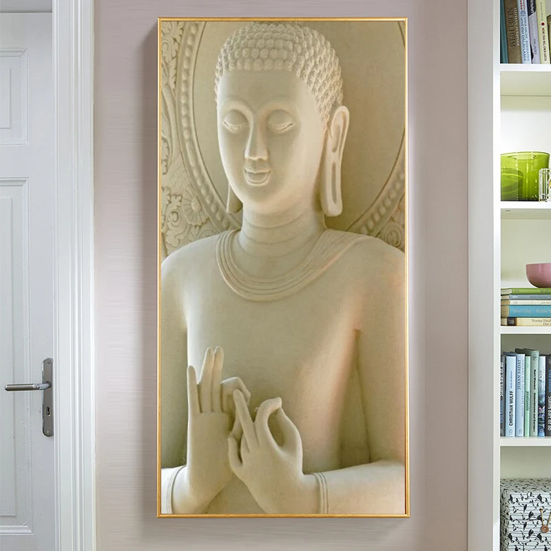 

Abstract Buddha Modern Statue ZEN Canvas Painting Art Posters and Prints on The Wall Art Picture for Living Room No Frame