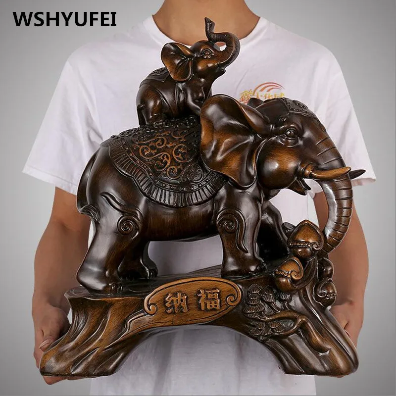 Роскошные полимерные украшения в виде слона европейском стиле животные