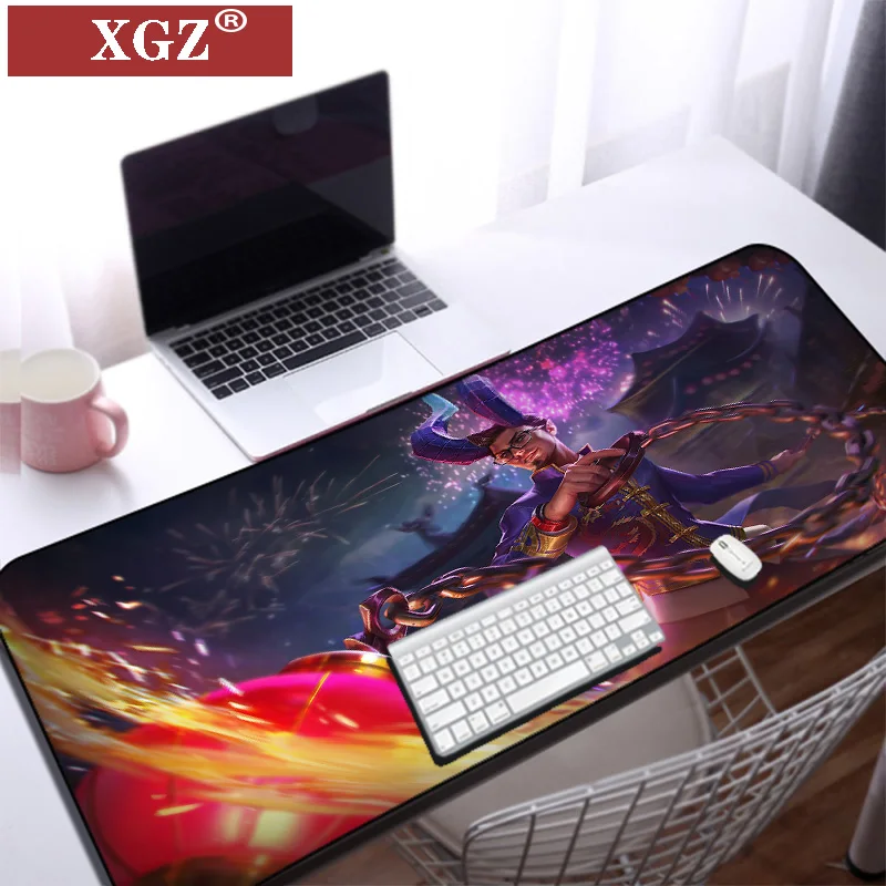 

XGZ Anime Mousepad Large Padded Mousepad Office Laptop Desk Mat Home Gaming Keyboard and Mousepad Anime Girl Mousepad 80x30CM