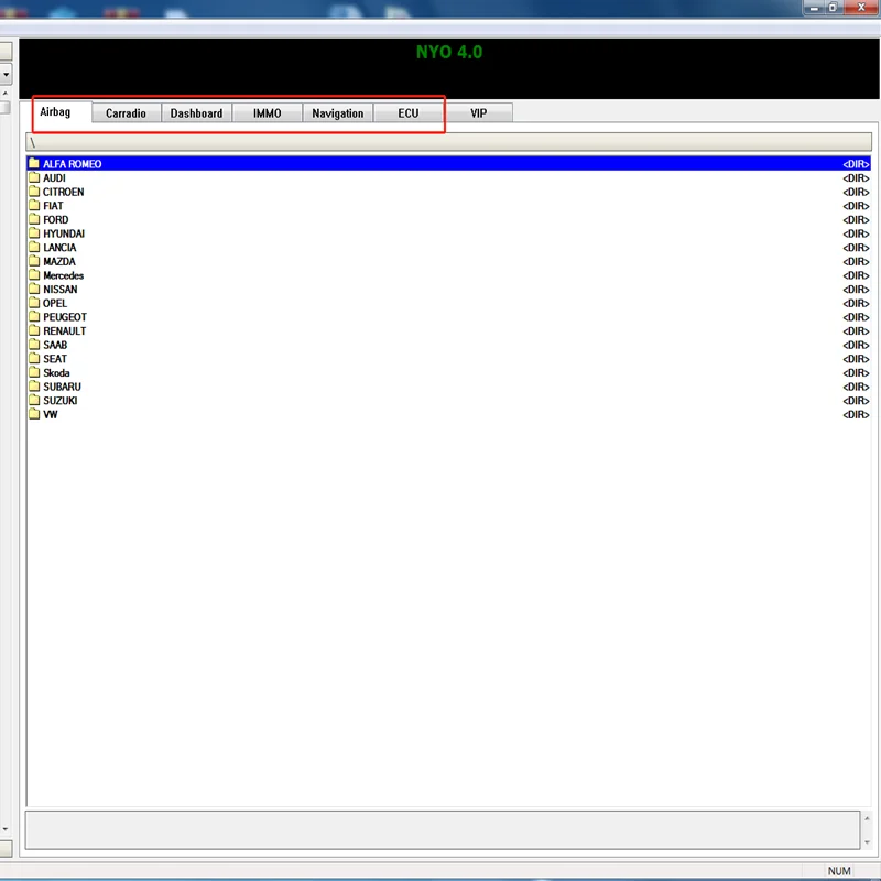 2021 новейшая подушка безопасности NYO 4 для полной базы данных + Carradio приборная