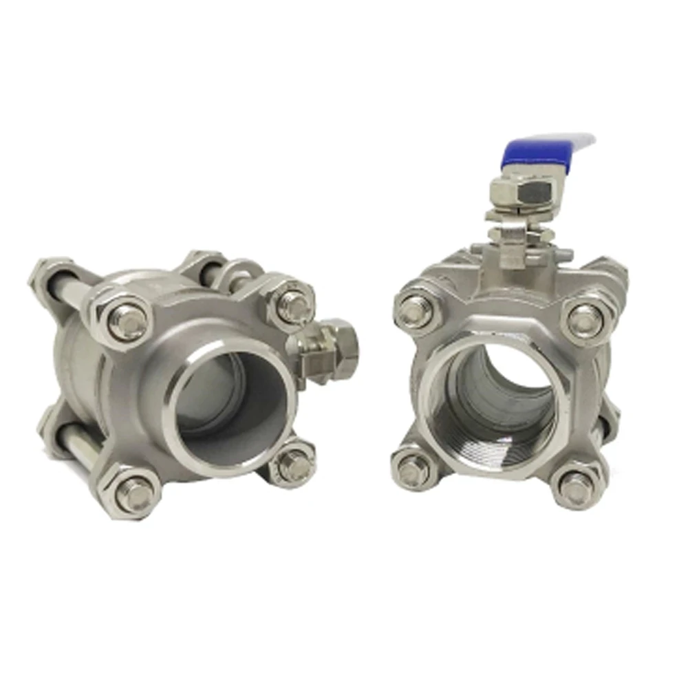 Шаровой кран из нержавеющей стали с резьбой BSP 1/2 дюйма 3/4 1 дюйм 2 шаровой трех