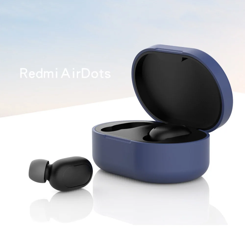 8 Новейший мягкий силиконовый защитный чехол для Xiaomi Redmi Airdots TWS Bluetooth наушники гарнитура Air Pods наушники коробка - Цвет: 8