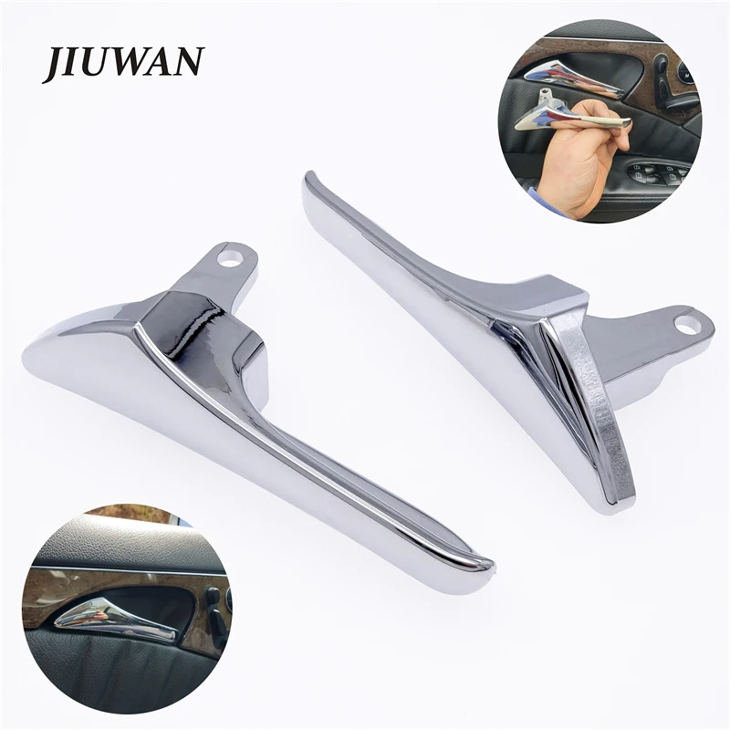 

1 Pair Car Auto Parts Inner Door Handle Cover Inside Trim Chrome Door-Pull Repair Fit for Mercedes Benz S211 W211 W219 2003-2009