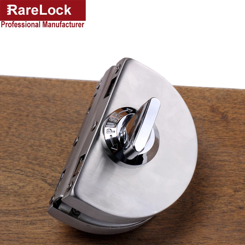 Rarelock раздвижные двери замок SUS304 для стеклянной офисной двери ванной комнаты балкона женское платье магазин домашней безопасности Оборудование DIY MMS487 ii