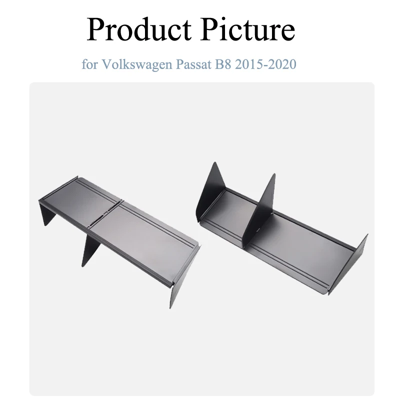 

for Volkswagen VW Passat B8 2015~2020 2019 Car Co-pilot Glove Box Storage Accessories Internal Sorting Partition Console Tidying