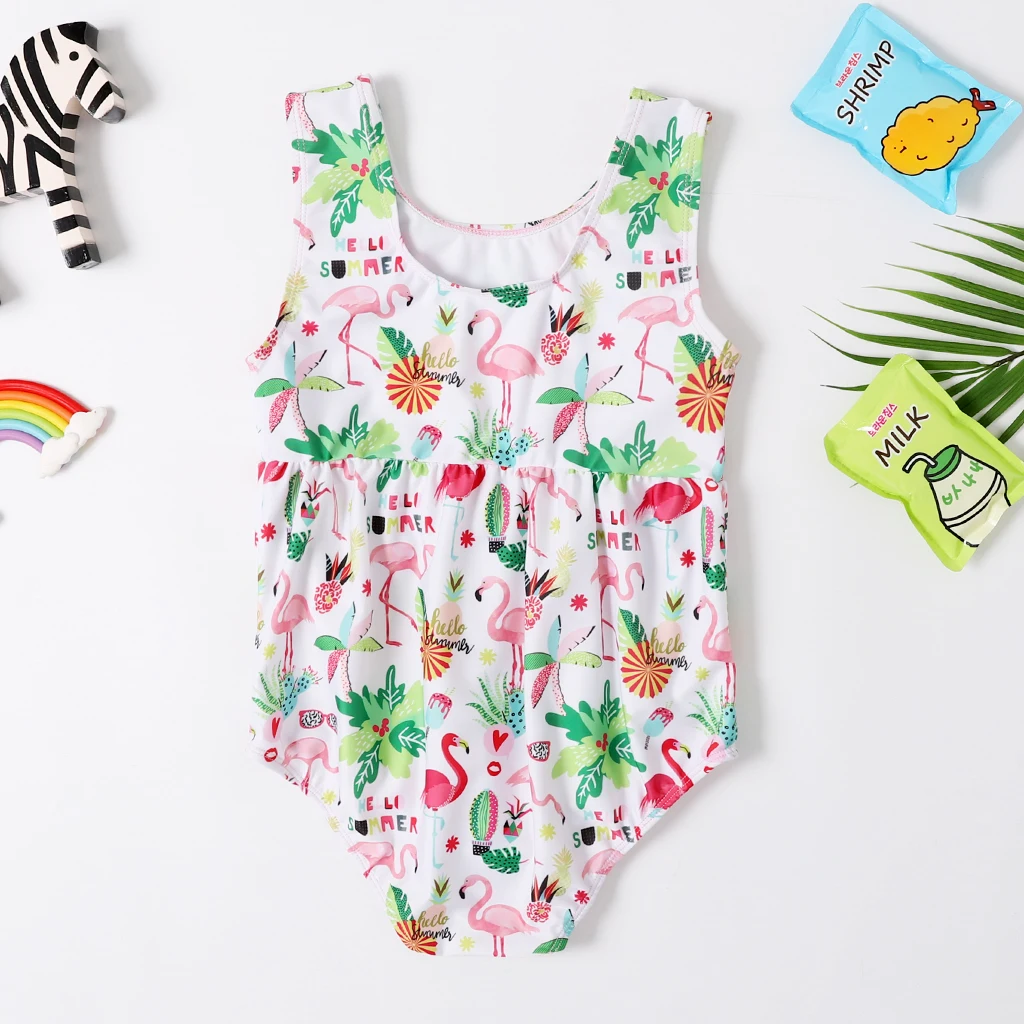 Новинка 2020 купальник для маленьких девочек Цельный классическое детское боди с