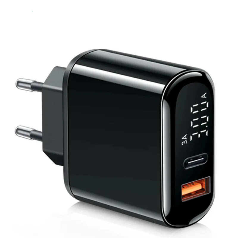 Быстрая зарядка 3,0 USB зарядное устройство для Redmi Note 8 7 Pro samsung Быстрая зарядка type-C PD USB зарядное устройство для iPhone 11 Pro Max huawei P30 - Тип штекера: Black QC3.0 PD