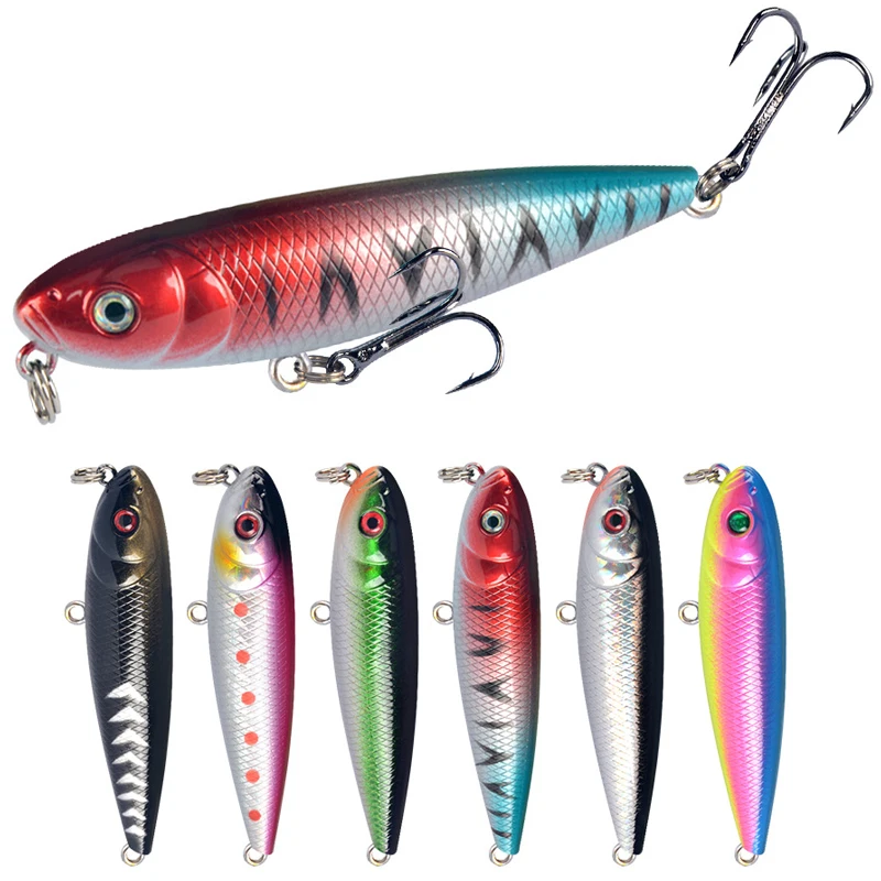 

1PCS 8cm 9.5g Floating Pencil Fishing Lure Top Water Dogs Hard Lures Baits Wobbler Artificial Hard Bait Fishing Tackle Pesca