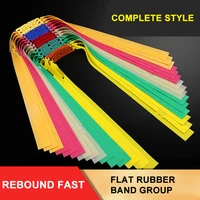1pcs slingshot hunting powerful flat rubber band 0 75 mm high elasticity outdoor catapult shooting accessories