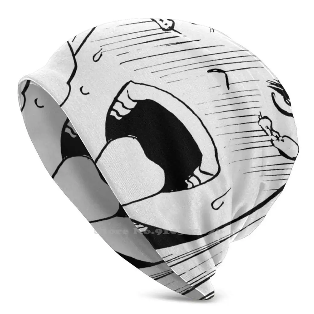 

Face Knit Beanie Hat Men Women Winter Diy Cap Anime Manga Lewd Hentai Sexy Girls Weeb Geek