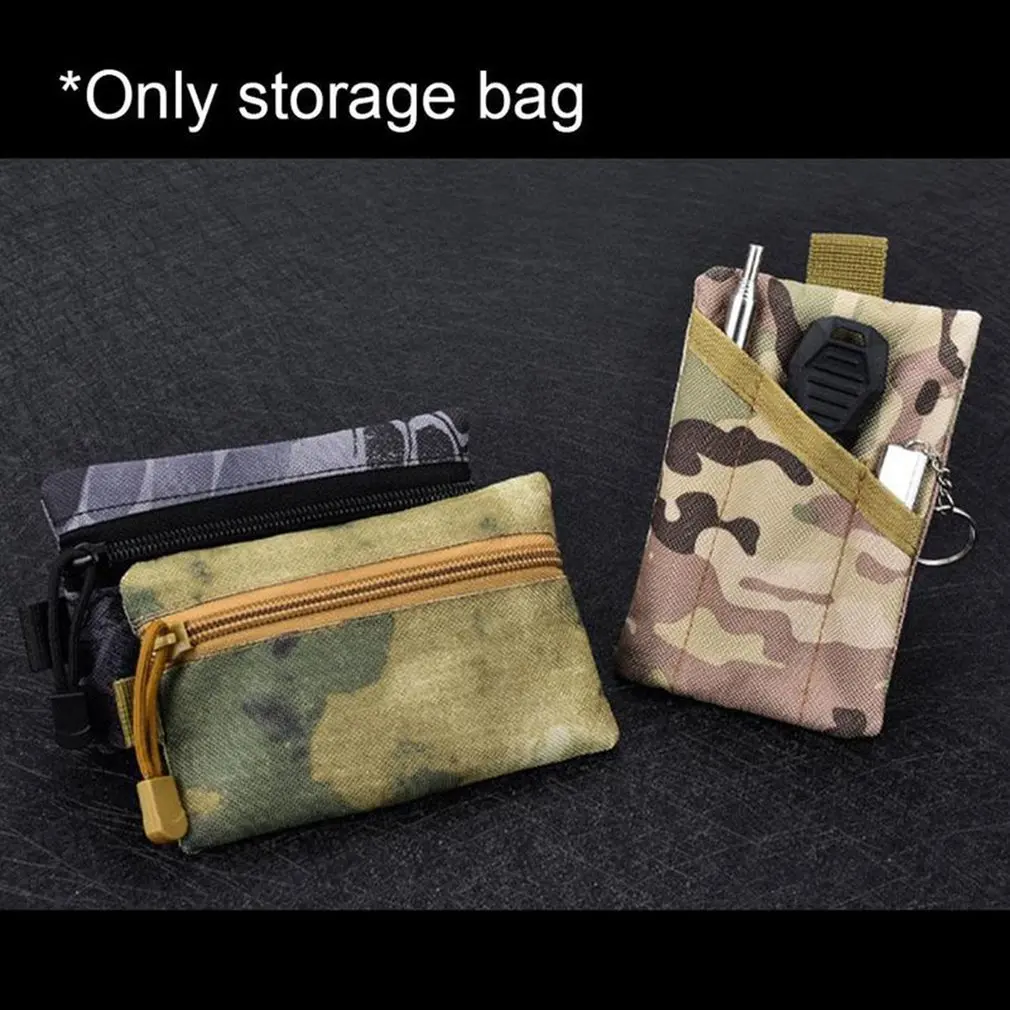 

Outdoor Sports Camouflage Belt Bag Tactical Coin Purse Storage Camping Bag Running Hand Supplies Portable EDC Tactical