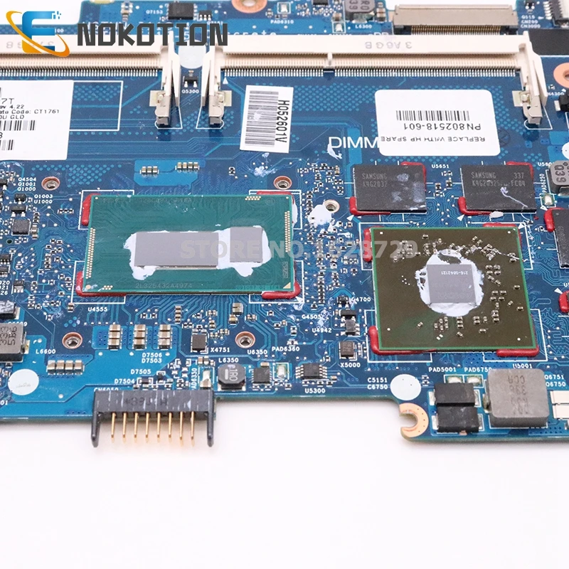 Материнская плата NOKOTION для HP EliteBook 840 G1 850 I7-4600U CPU HD8750M 802518-001 802518-501 802518-601 6050A2559101-MB-A02 |
