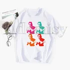 Футболка Gachimuchi мужская с принтом, тенниска с коротким рукавом в стиле Харадзюку, крутая Повседневная майка с мультяшным принтом, уличная одежда, топы