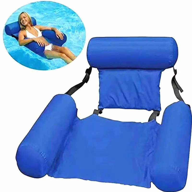 

Inflatable Foldable Floating Row Backrest Air Mattresses Bed Beach Swimming Pool Water Sports Lounger float Chair Hammock Mat